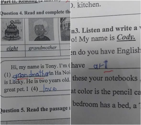 Theo phu huynh nhieu bai lam bi them net chu them tu vao cau tra loi khien dap an dung tro thanh sai 1