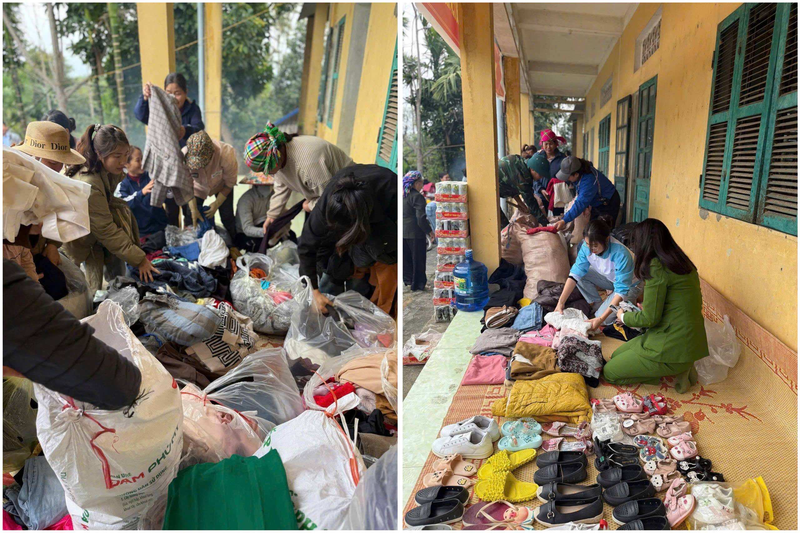 Nguoi dan lua chon quan ao do dung thiet yeu tai Gian hang 0 dong trong khong khi se chia nghia tinh