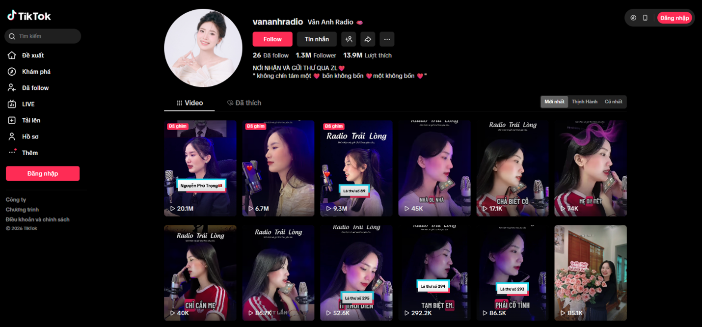 Van Anh Radio kenh chia se noi dung tu te den cong dong khan gia