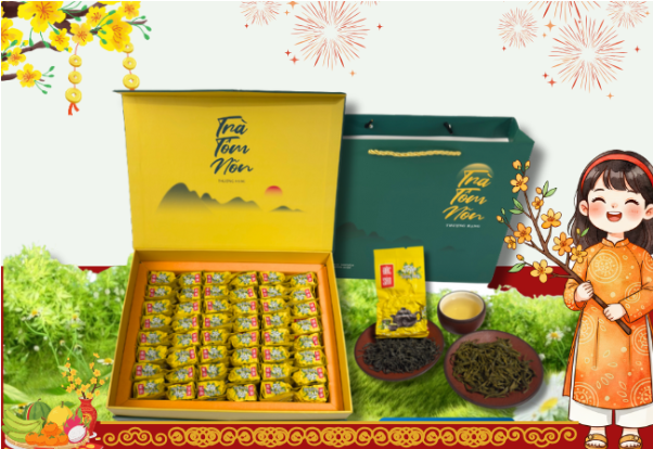 Xuân Trà Thịnh Vượng – Ưu Đãi Quà Tết Dành Cho Doanh Nghiệp của HTX Tâm Trà Việt 7 Set “Tâm Trà Vạn Lộc” biểu trưng cho tài lộc, may mắn, mang lời chúc kinh doanh phát đạt trong năm mới.