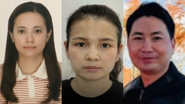 Khởi tố dàn lãnh đạo Đức Giang, cổ phiếu DGC giảm sàn 4 Bị can Nguyễn Thị Phương Anh, Phạm Thị Bích, Đặng Tiến Đức (từ trái qua) - Ảnh: Bộ Công an