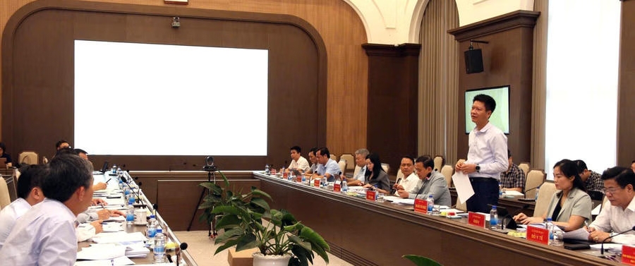 Phó Chủ tịch Thường trực UBND tỉnh Lào Cai Nguyễn Thế Phước phát biểu.