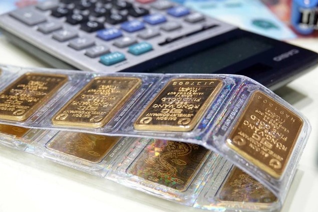 Giá vàng sáng 21.3 giảm mạnh hơn 5 triệu đồng/lượngẢNH: NGỌC THẮNG