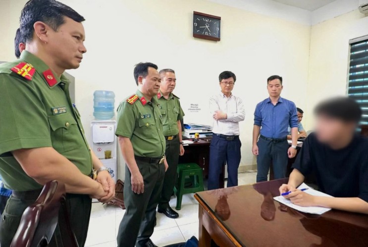 Học sinh lớp 12 ở Thanh Hóa lập trình mã độc, đánh cắp dữ liệu hơn 94.000 máy tính toàn cầu. Ảnh: Công an Thanh Hóa.