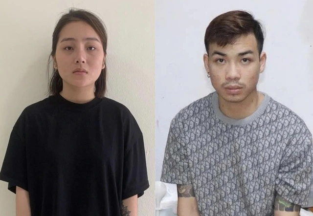 Bị can Bàn Thị Tâm và Nguyễn Minh Hiệp ẢNH: CÔNG AN HÀ NỘI
