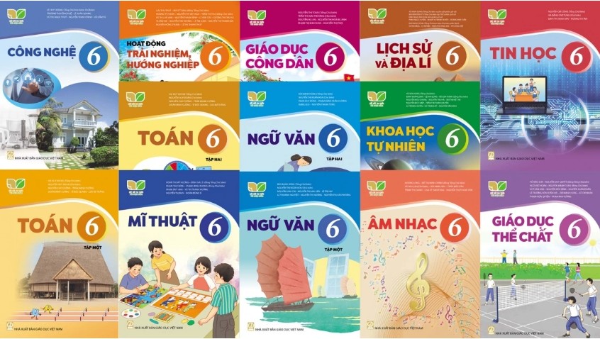 Bộ SGK "Kết nối tri thức với cuộc sống". (Ảnh: NXBGDVN)