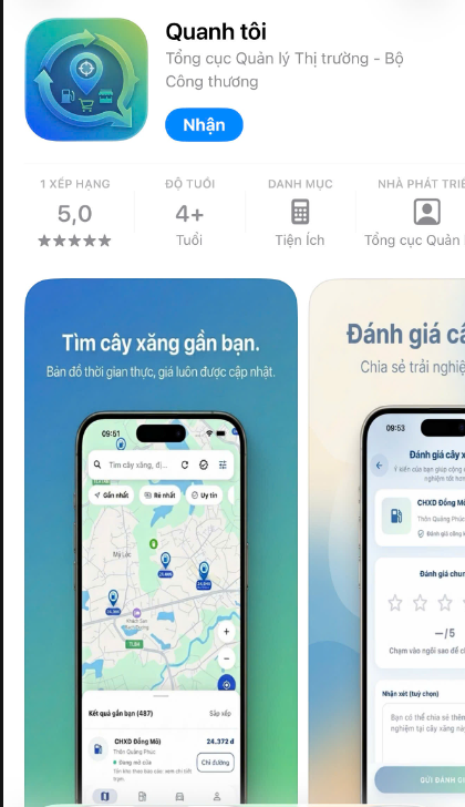 Người dân có thể lên cửa hàng Chplay hoặc Appstore để tải ứng dụng