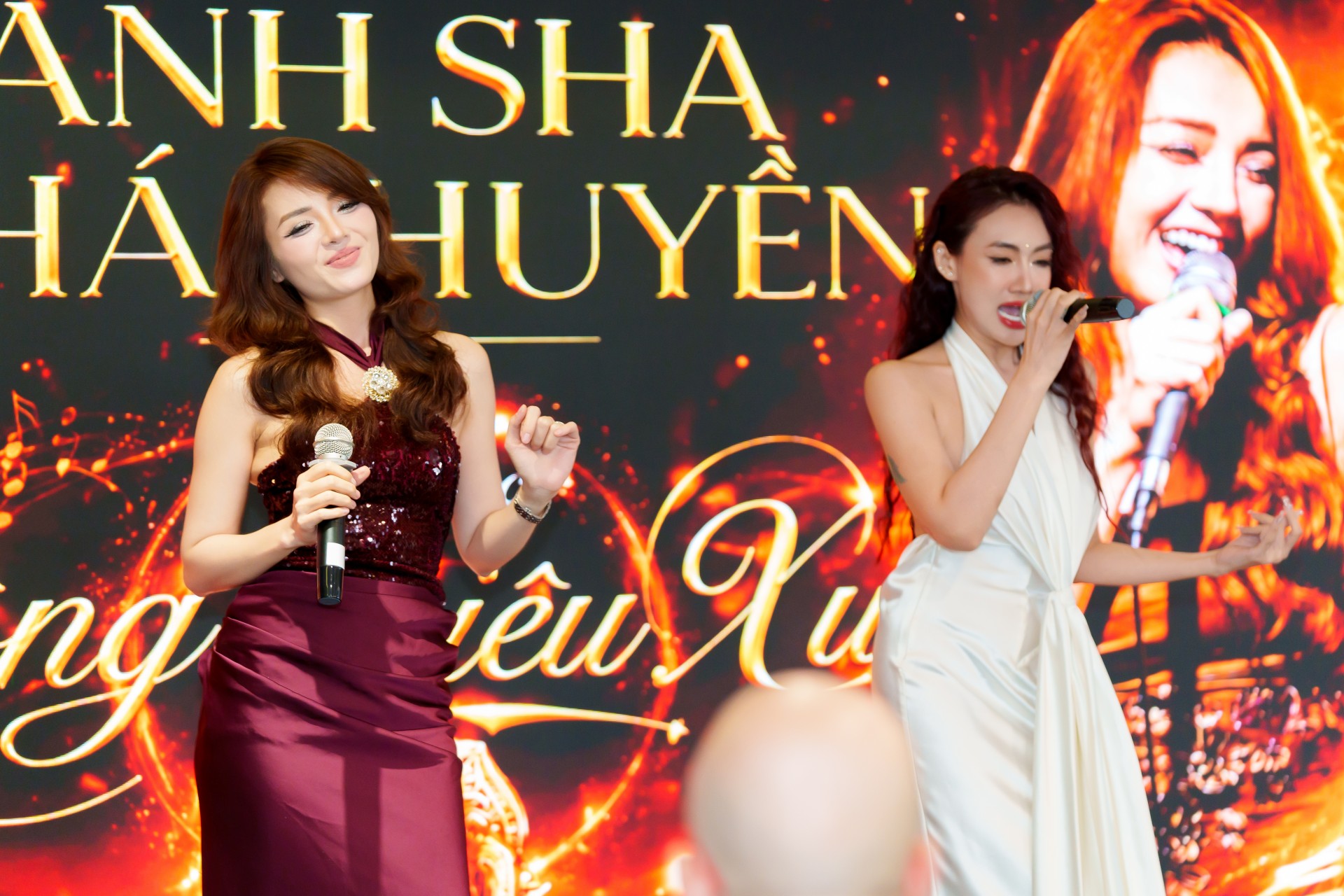 Vợ chồng nhạc sĩ Thái Hùng và ca sĩ Thái Huyền tỏa sáng tại Gala khởi động Bông Hồng Quyền Lực 2026 Ca sĩ Thái Huyền và Ca sĩ Ánh Sha biểu diễn tại sự kiên