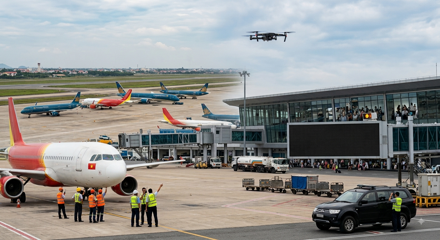UAV xuất hiện gần Tân Sơn Nhất, nhiều chuyến bay phải chuyển hướng 1 Ảnh minh họa