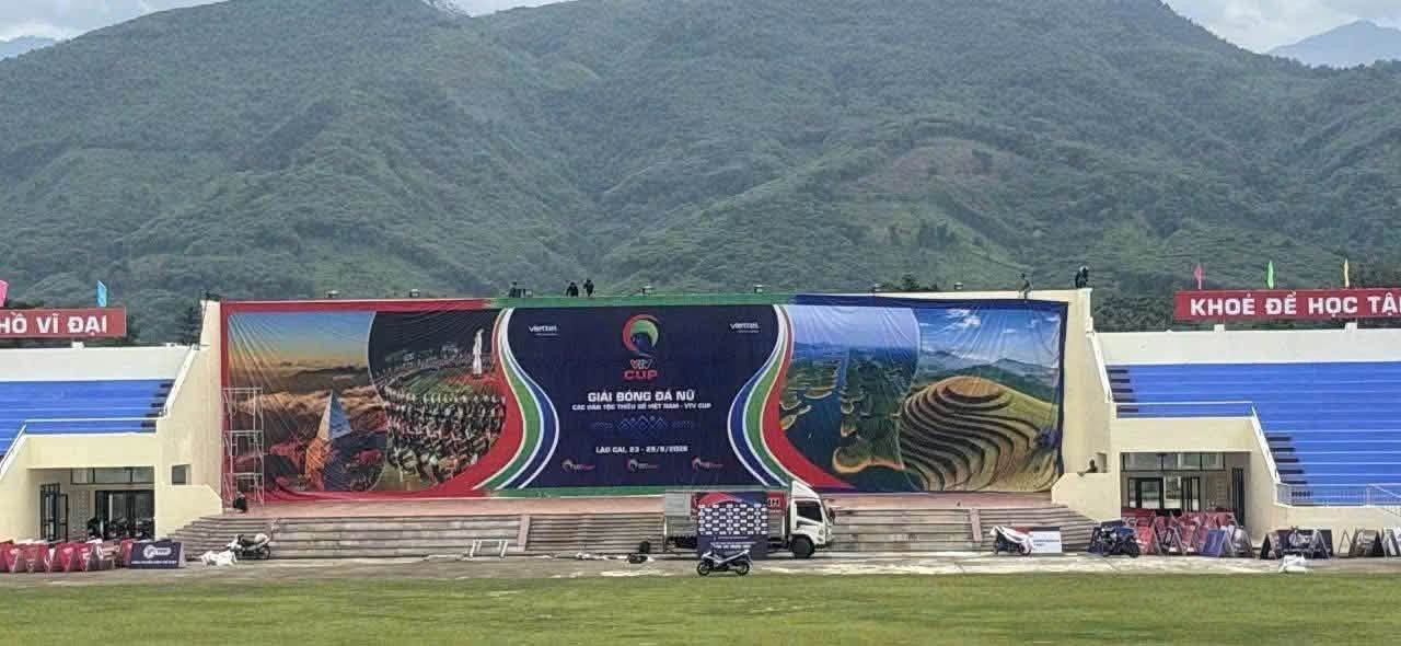 Phường Nghĩa Lộ - Khai mạc Giải bóng đá nữ dân tộc thiểu số VTV Cup 2026 3 Công tác chuẩn bị