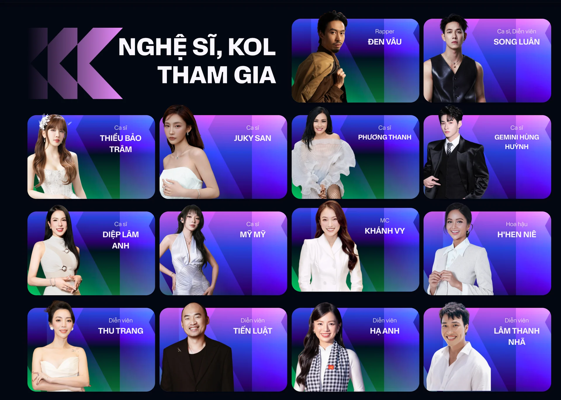 KOL thời AI: Sức ảnh hưởng càng lớn, trách nhiệm càng cao 5 Các nghệ sĩ KOL tham dự sự kiện