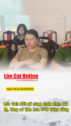 Lào Cai: Bắt nữ công chức nhận hối lộ, tổng số tiền hơn 340 triệu đồng 38 Annotation 2025 10 22 151259